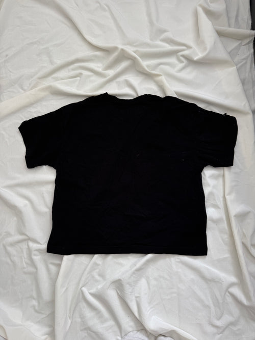 Black punk graphic tee